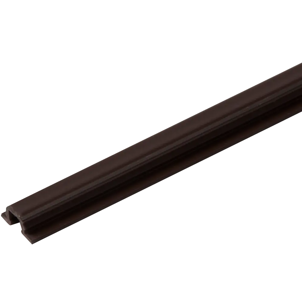 Профиль Elikor 103ШК для раздвижных дверей 2000 мм ПВХ цвет коричневый STLM-2131757