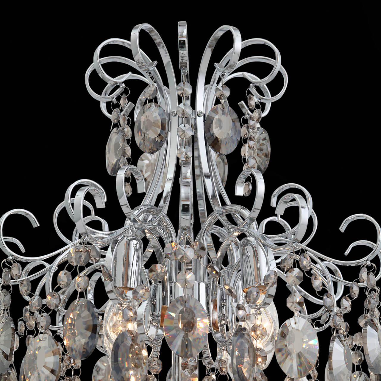 Торшер хрустальный серебряный Orecchini SL846.105.04 ST LUCE ORECCHINI 00-3908579 Прозрачный;серебро  - Вид №1