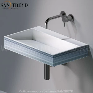 L010T1RPV4.431 Подвесная раковина настенная прямоугольная A. e T. Italia P35 белая