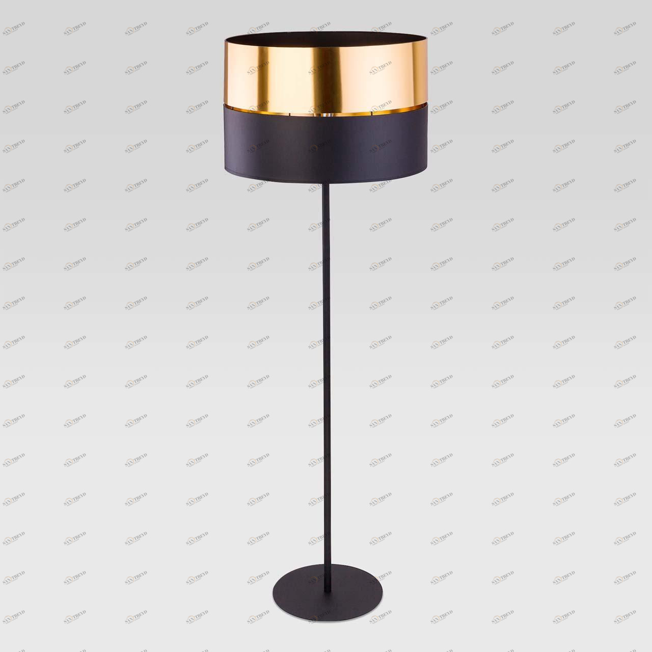 Торшер с абажуром 150х50 см черный Hilton 5601 TK LIGHTING HILTON 00-3889561 Золото;черный