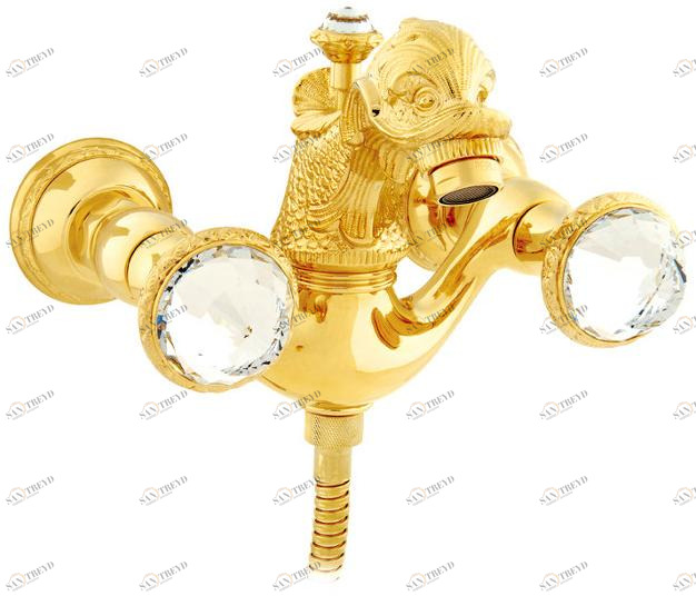 Bronces Mestre Смеситель для ванны на 2 отверстия с кристаллами swarovski® Antartica sun-id-1427631