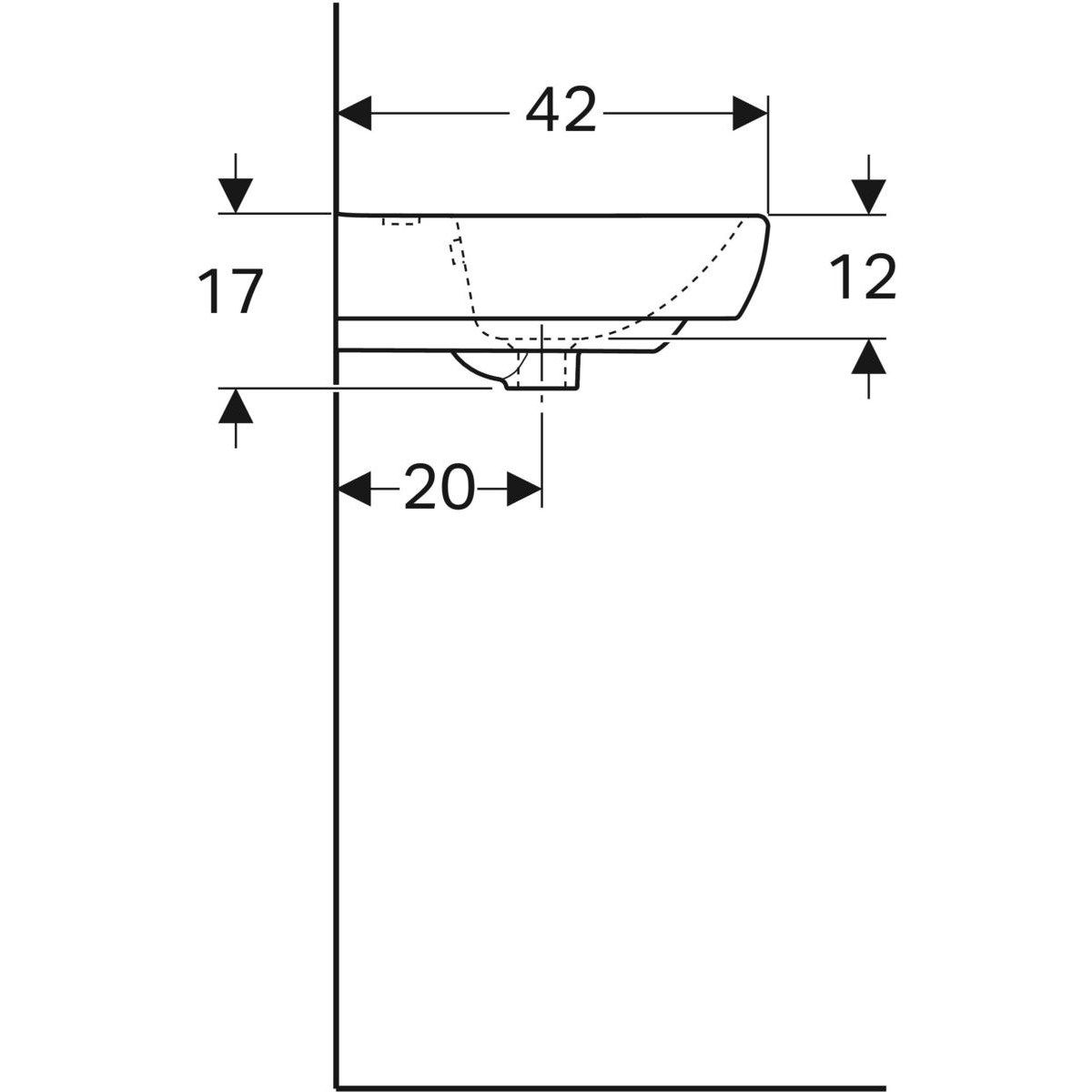 Мытье рук в витрине с переливом Geberit площадь Сельнова ARCH-00073177 - Вид №7