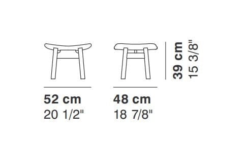 Подставка для ног с деревянной основой La Cividina крыло ARCH-00029851 - Вид №2