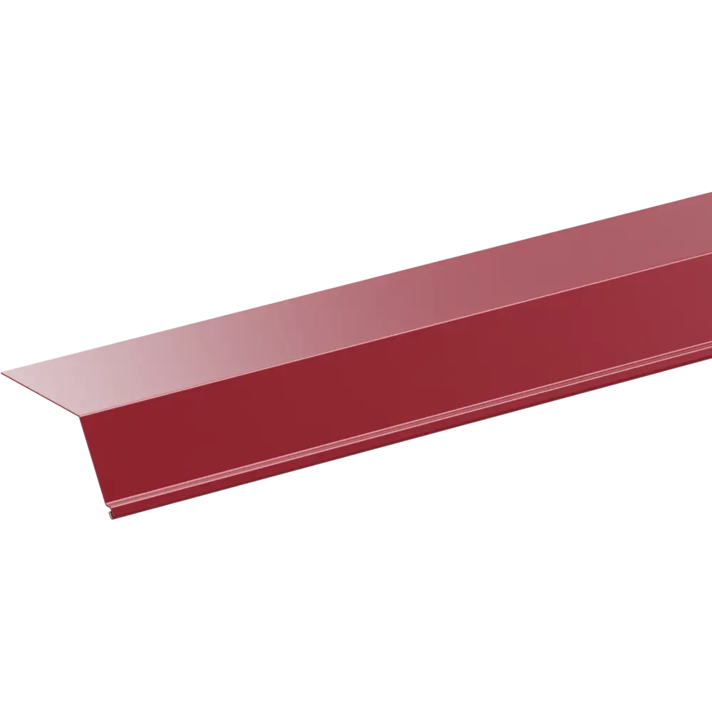 Планка карнизная 65x100x2000 мм 0.4 мм RAL 3005 вишневый ВЕГА STLM-2066350