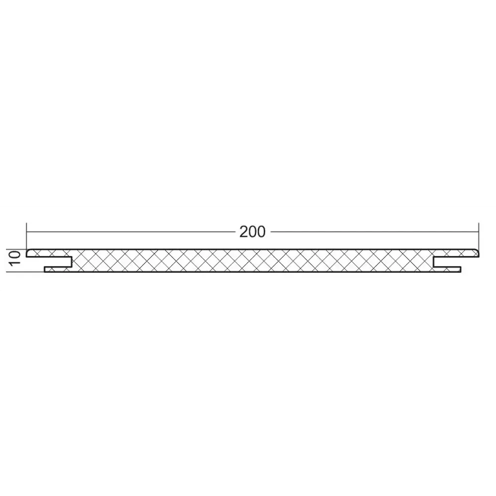 Добор дверной коробки Пилот телескопический 2070x200x10 мм бумага ламинация цвет дуб эдисон VFD STLM-2129695 - Вид №2