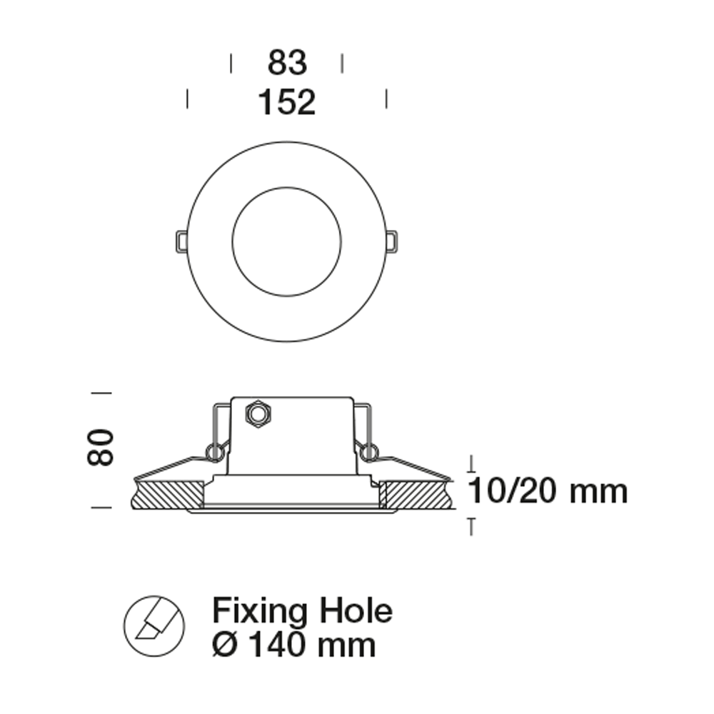 8429613 Встраиваемый в потолок светильник Platek MINI Incasso soffitto  MINI Plafoniera Ceiling recessed - LED 3000K 28°  - Вид №2