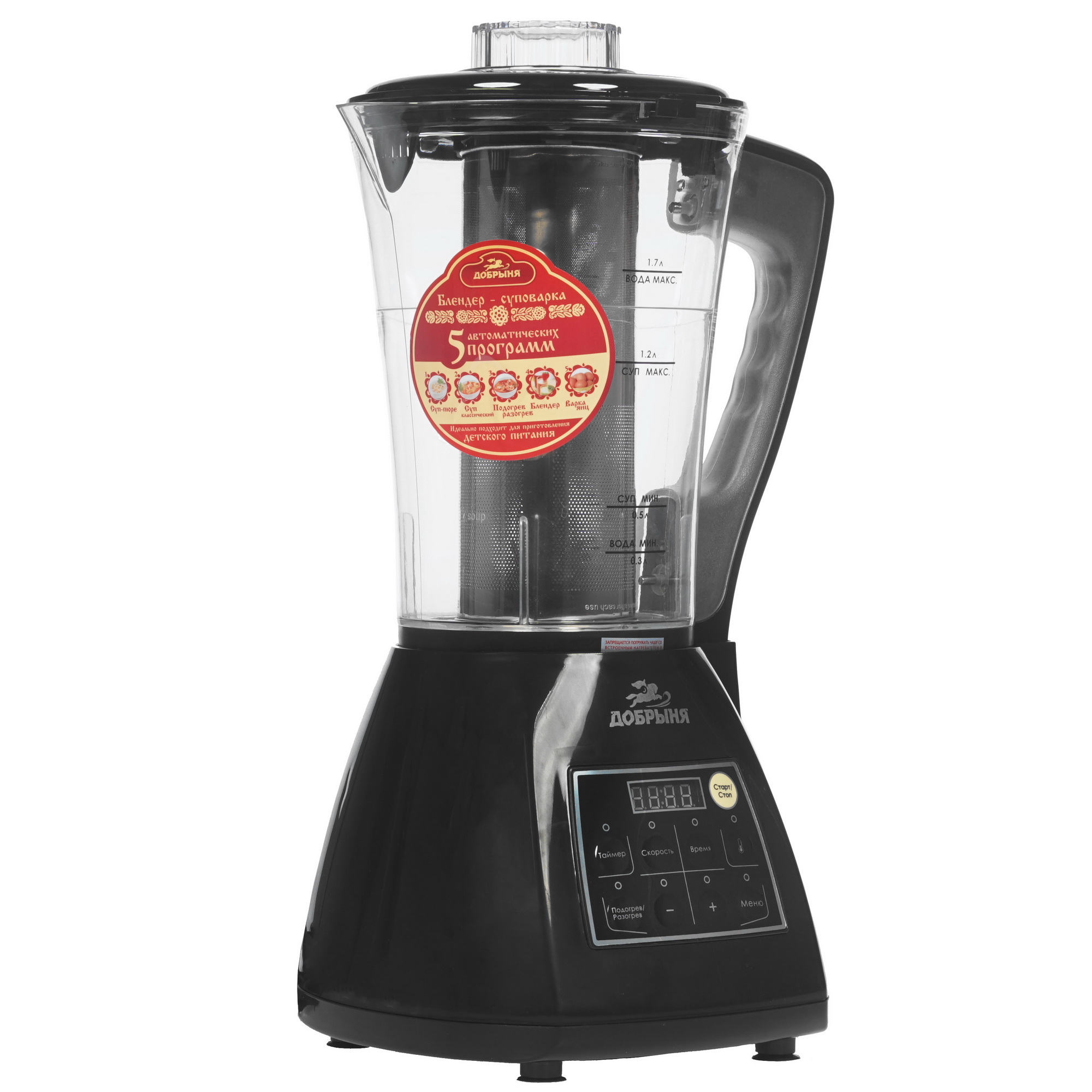 8128628 Блендер стационарный Добрыня DO-1403 черный STDN-0064064