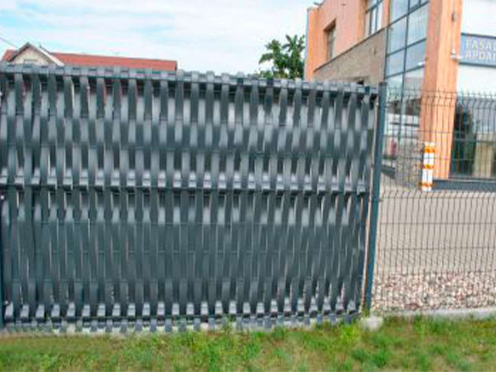 Заборная лента серая 55 мм Геопластборд GPBST-173 - Вид №5