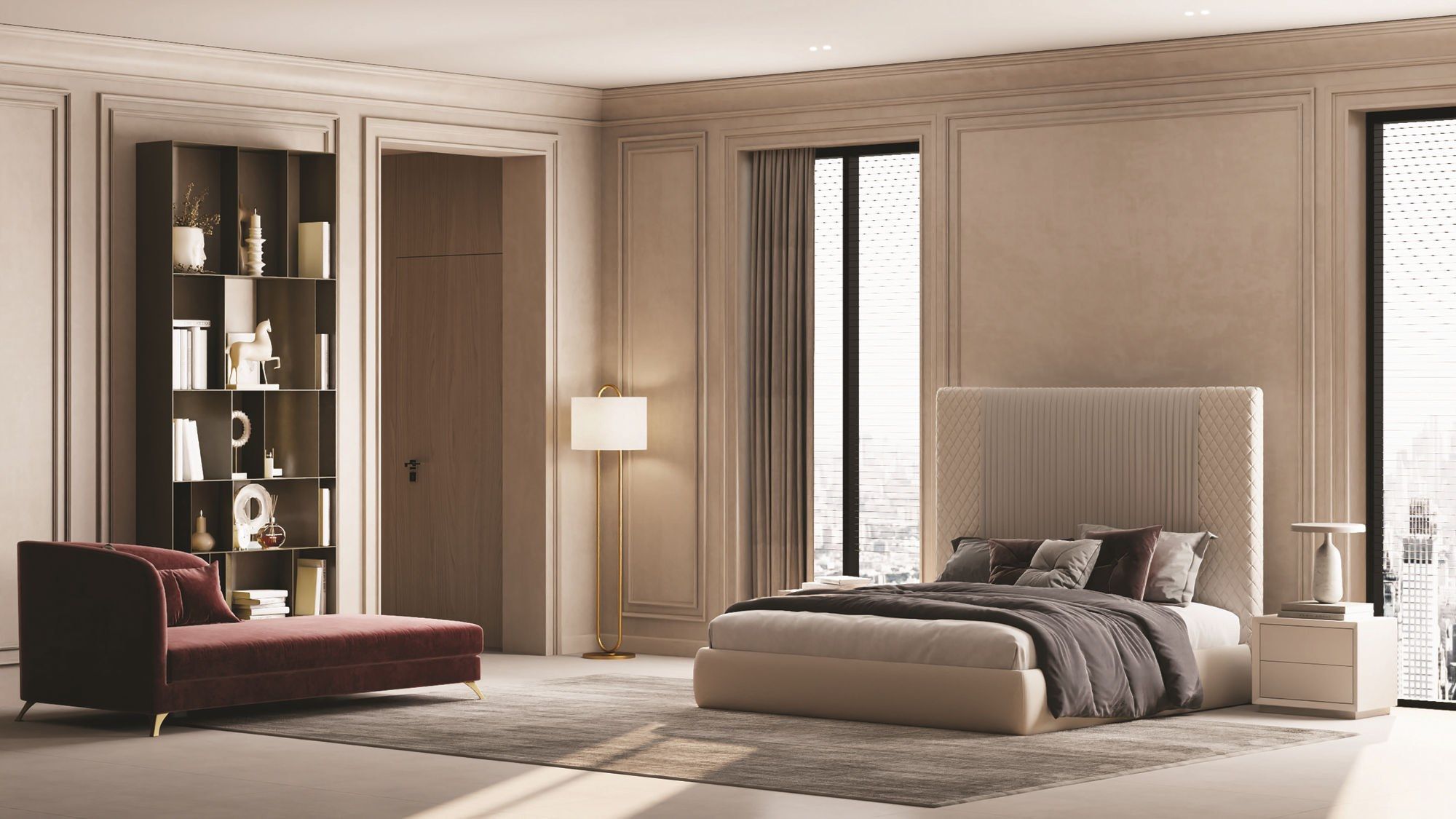 Деревянная прямоугольная тумбочка CASA +39 Moon ARCH-00140347 - Вид №1