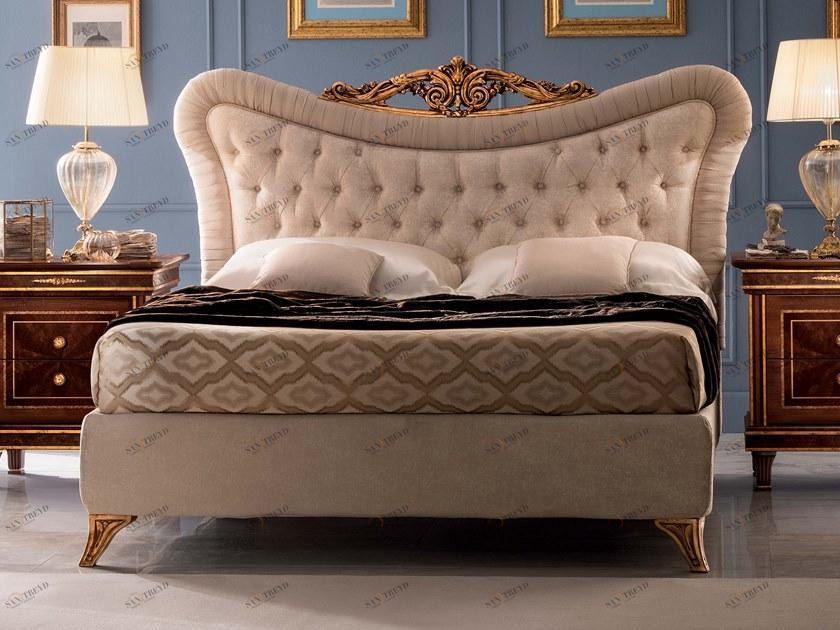Arredoclassic Кровать из мягкой ткани с тафтинговым изголовьем Modigliani 241