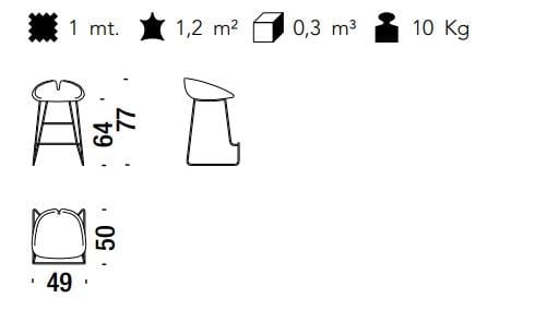 Высокий табурет с подставкой для ног MOROSO фьорд ARCH-00132231 - Вид №7