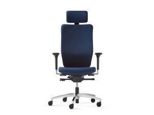 Регулируемый по высоте офисный стул с подлокотниками