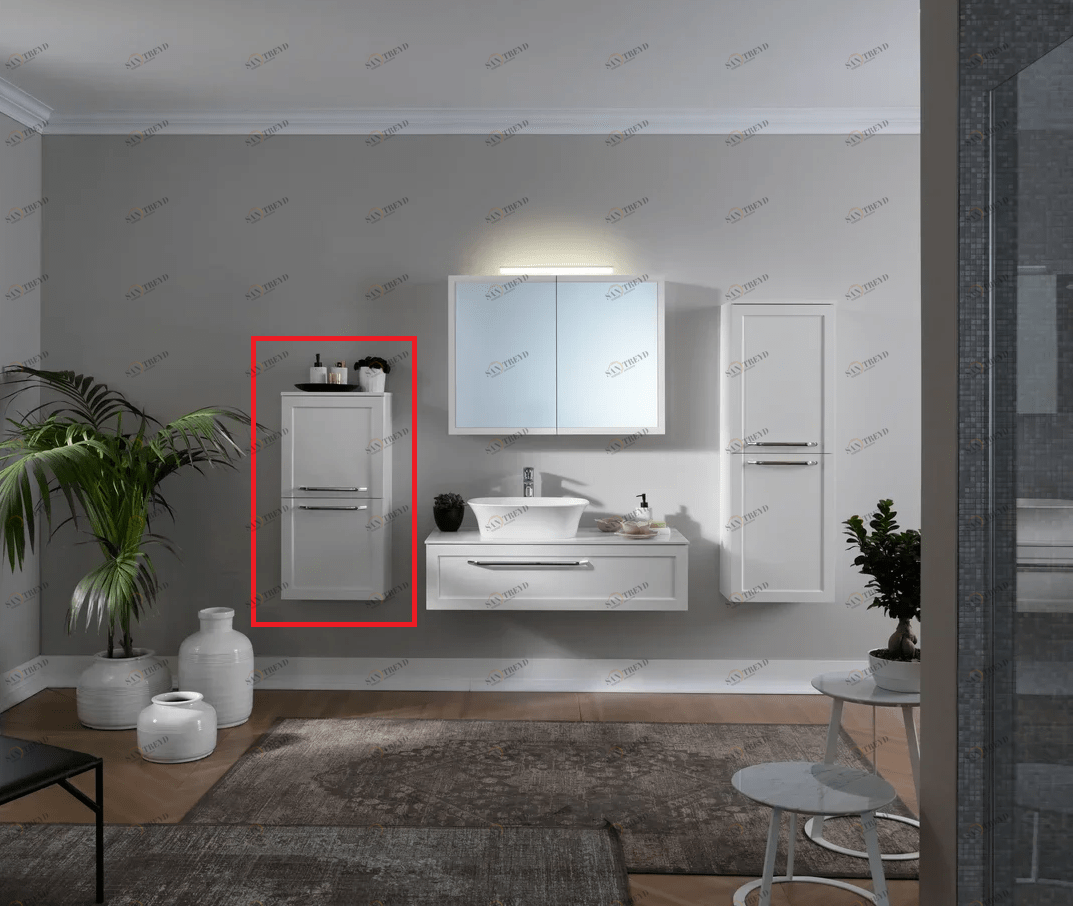 Шкаф пенал Blanche 01258  Словения Kolpa-San 