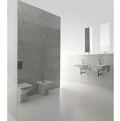 42822 Подвесная раковина настенная овальная   белая Santreyd  - Вид №5