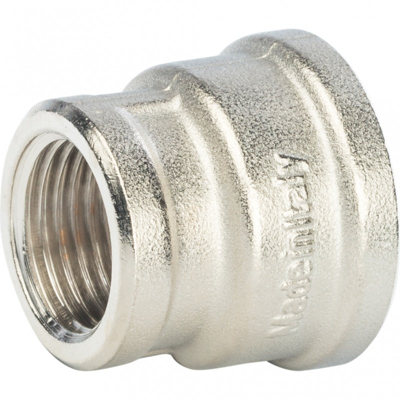 Муфта переходная ВВ 3/4х1/2" никель STOUT SFT0006003412 - Вид №2