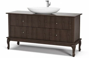 DWFI Тумба под умывальник из фанерованной древесины с ящиками  00002188