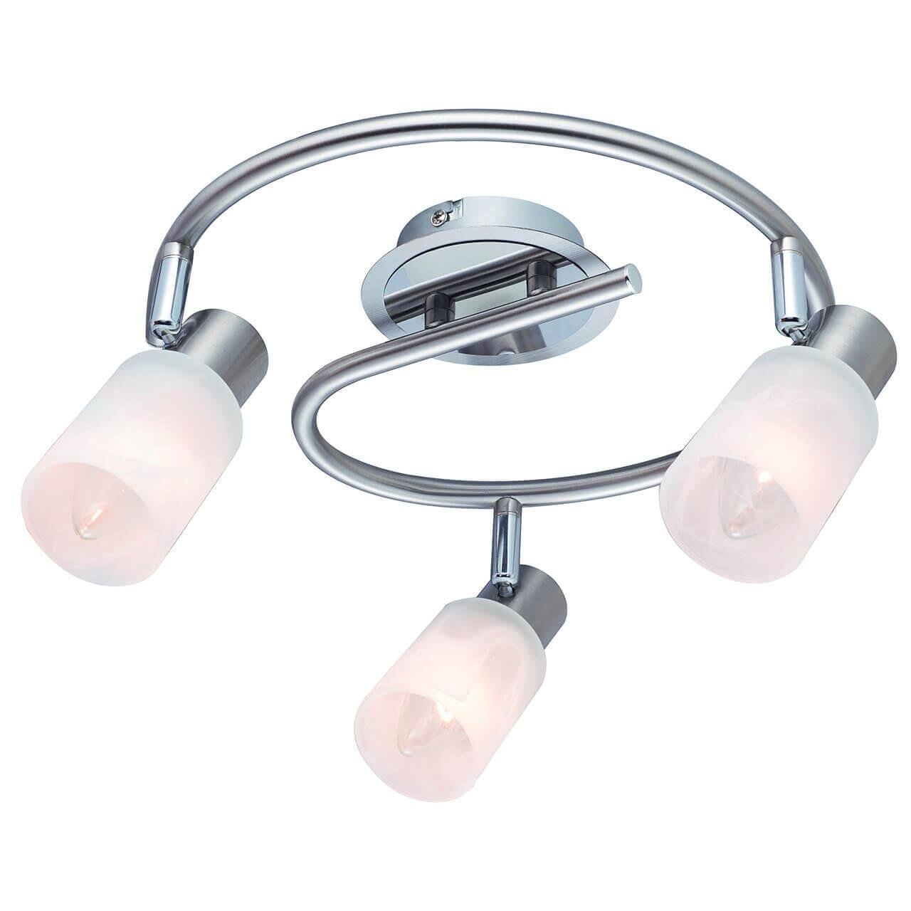 Спот потолочный белый с 3 стеклянными плафонами Arte Lamp A4510PL-3SS ARTE LAMP A4510 00-3927024 Белый  - Вид №1