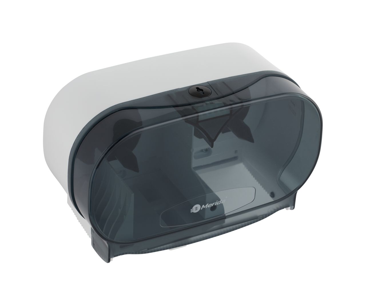 BEB301 Контейнер для двух рулонов туалетной бумаги без сердцевины ONE, пластик АБС, белый Merida  - Вид №1