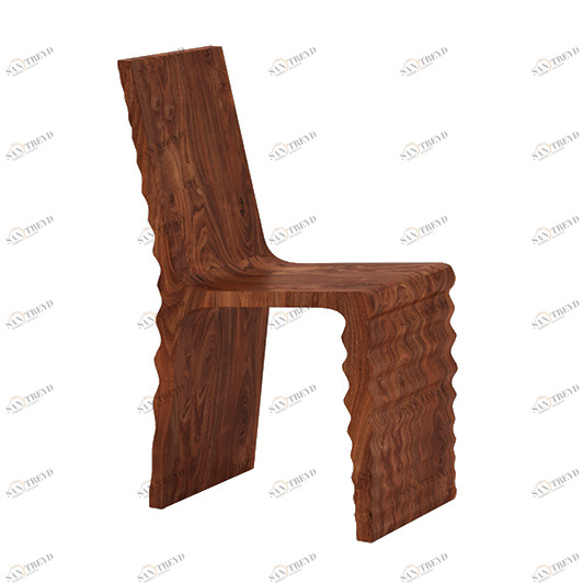 Стул деревянный 85х57 см орех Wave ODINGENIY ДИЗАЙНЕРСКИЕ 178392 Коричневый 