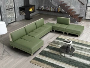 Egoitaliano Модульный кожаный диван