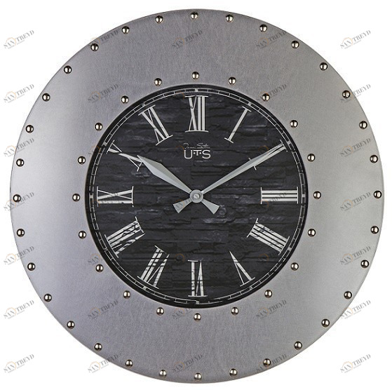 Часы настенные серые Tomas Stern 9033 TOMAS STERN ДИЗАЙНЕРСКИЕ 00-3872778 Серый 