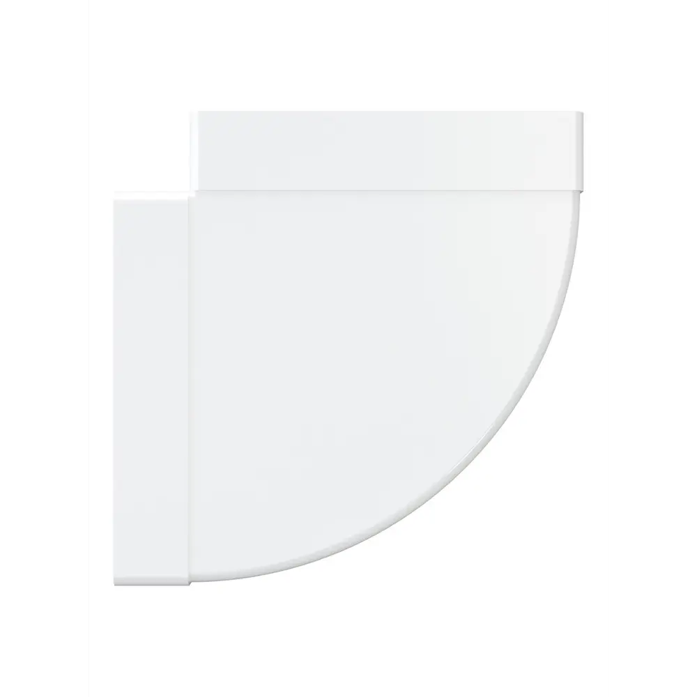 Колено горизонтальное Fonet 60x204 мм 90 градусов пластик STLM-2198576 - Вид №3