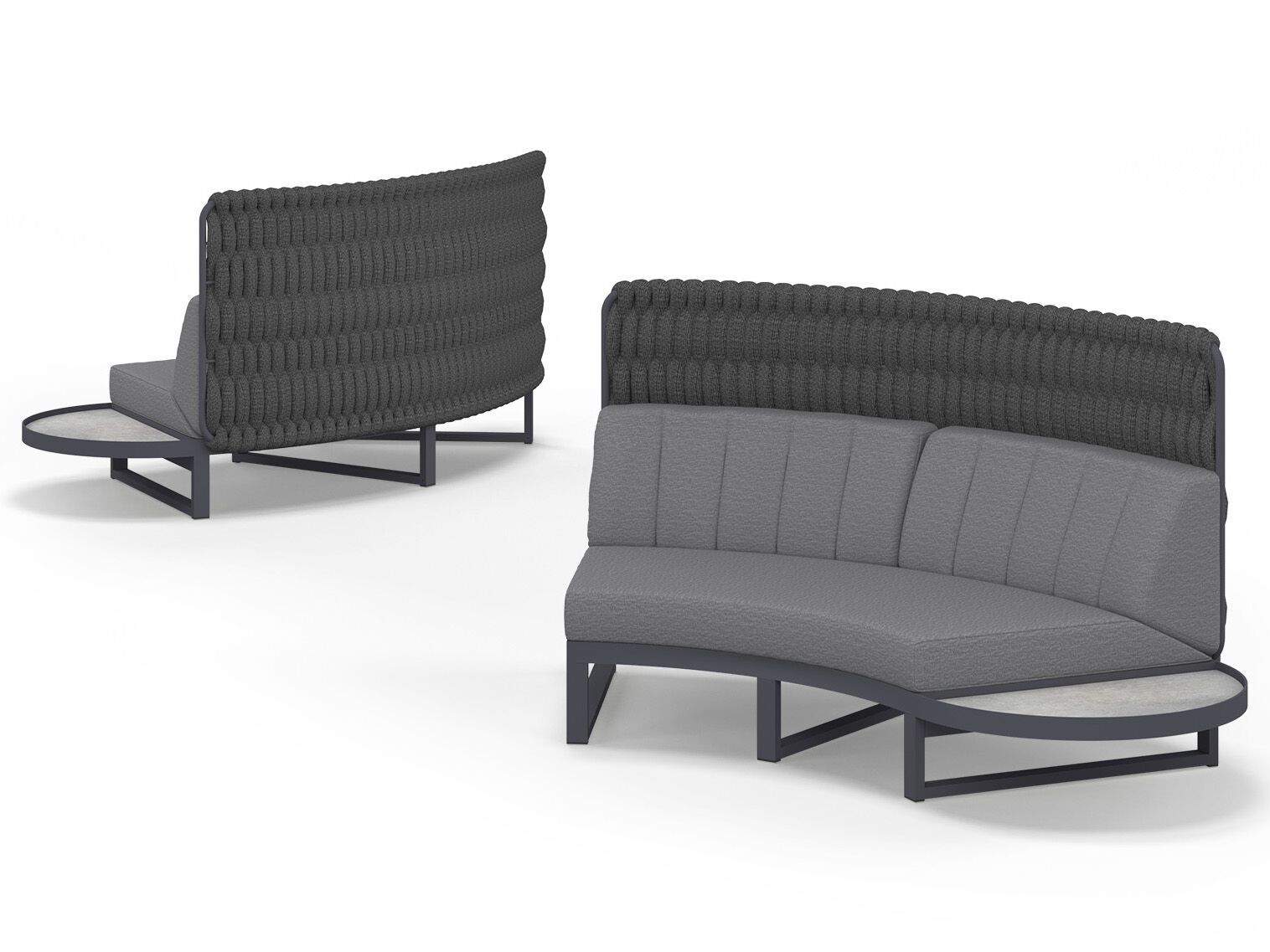 Модульный изогнутый садовый диван из ткани MAMAGREEN Munia ARCH-00036922 - Вид №15