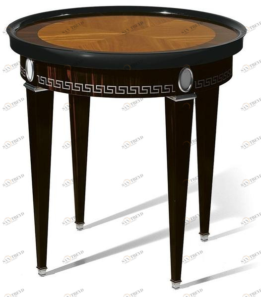 OAK Журнальный столик из черного дерева и цитронье с подносом Galleria sun-id-1367543