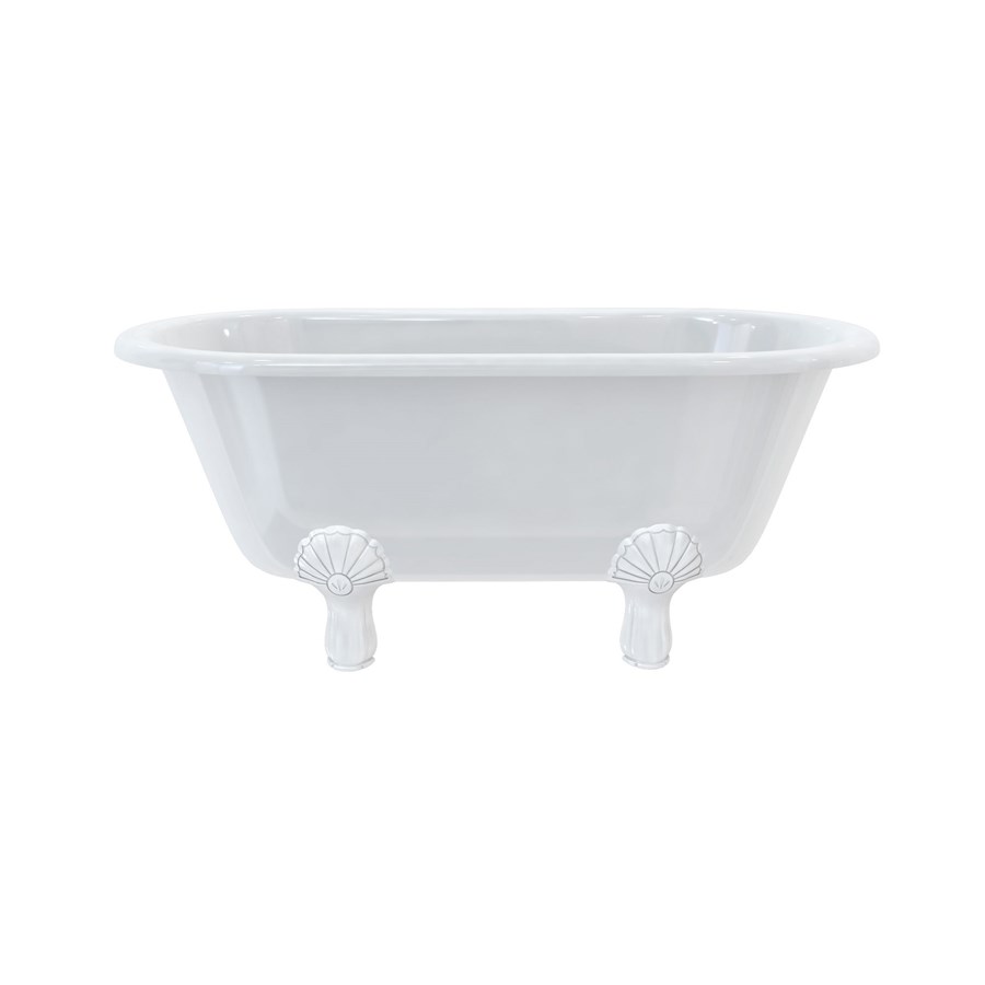 Burlington Двухсторонняя ванна Windsor 150 см с роскошными ножками с ножками Luxury Classic из хрома E4 L3C  - Вид №4