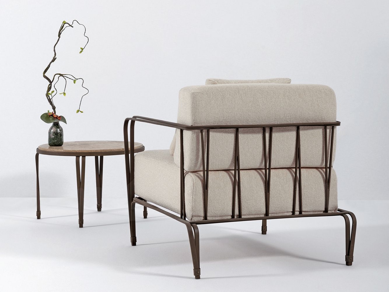 Мягкое садовое кресло Sunbrella® с подлокотниками OFFICINACIANI ARCH-00045605 - Вид №1