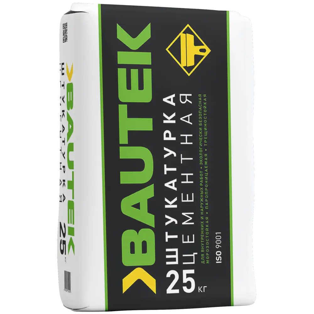 Штукатурка цементная Bautek сверхпластичная 25 кг Трещиностойкая STLM-2066303