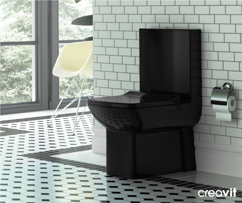 LR410-00SI00E-0000 LARA Бачок Черный Creavit Lara - Вид №2