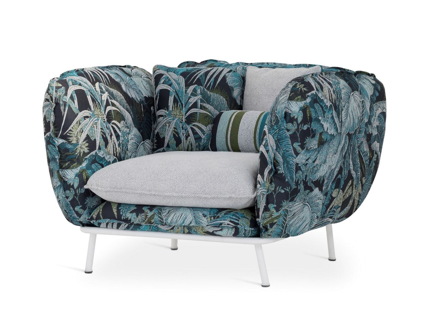 Съемное тканевое садовое кресло с подлокотниками Sicis Lipari ARCH-00116371