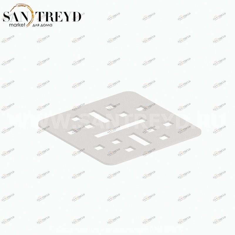 DP009501 Сливная решетка 13 см цвет Белый бархат Globo DOCCIAPIETRA Италия Ceramica Globo