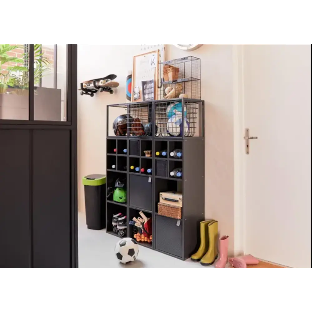 Стеллаж Spaceo KUB 6 секций 70x104x31.5 см ЛДСП цвет графит 82731874 STLM-2029627  - Вид №8