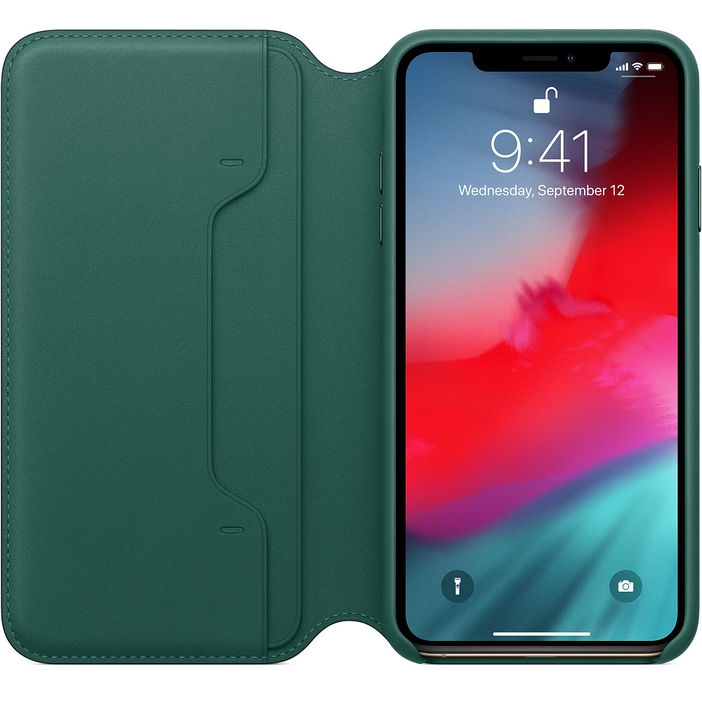 MRX42ZM/A Iphone xs max leather folio - forest green Apple Santreyd  - Вид №1