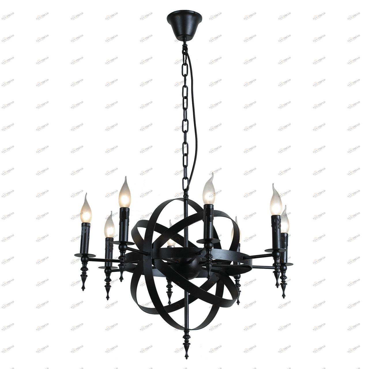 Подвесная люстра ST Luce Orbita SLD962.403.08 ST LUCE ДИЗАЙНЕРСКИЕ, ORBITA 057865 Черный 