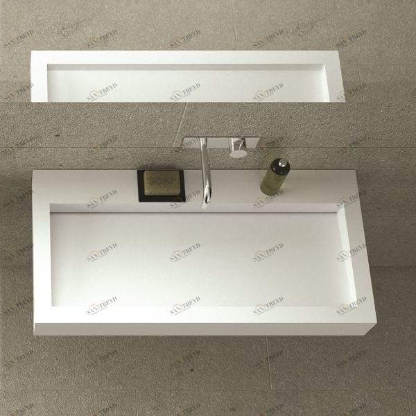 LRT030160 Подвесная раковина настенная овальная MOMA Design  белая 