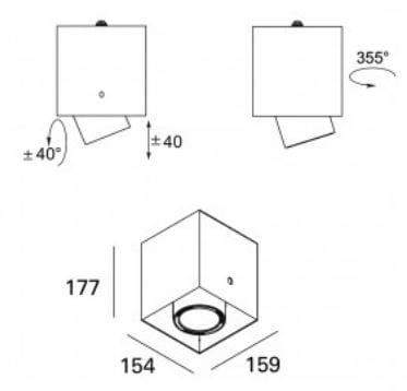 Регулируемый металлический светодиодный потолочный светильник Lucifero's SIGHT MINIMAL 1M ARCH-00106632 - Вид №2