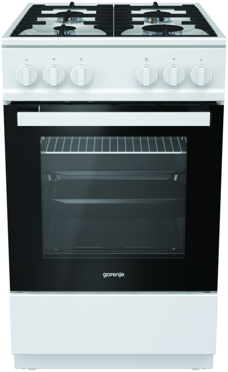 GN5112WF-B Газовая плита / 85х50х60, газовая, электроподжиг, 71 л, белый Gorenje Santreyd 