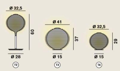 Rotaliana Светодиодная настольная лампа из поликарбоната Flow sun-id-1387613 - Вид №3