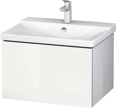 LC614407272 Тумбочка подвесная L-Cube #LC6144 620 x 481 мм Дуб брашированный, натуральный шпон Duravit - Вид №2