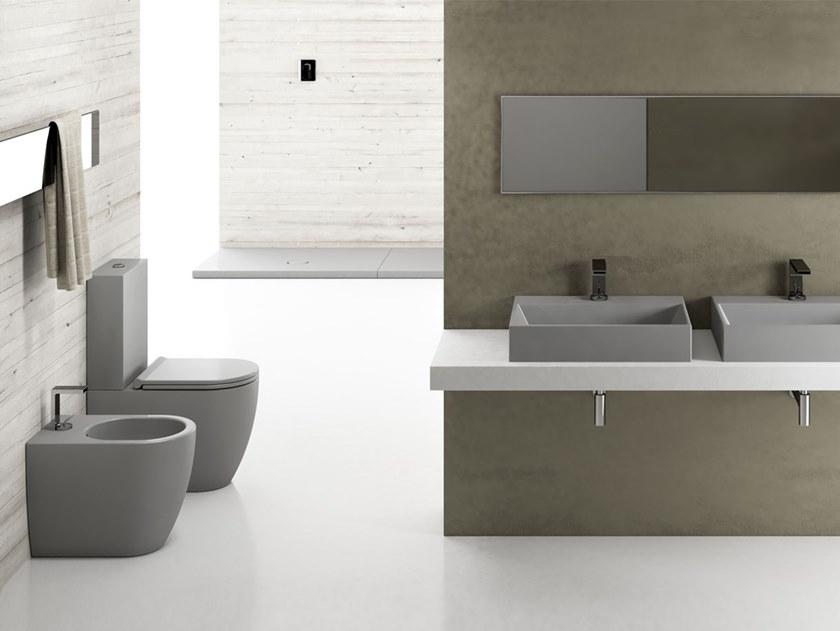 Приставной унитаз напольный Белый Ceramica Cielo SMILE Италия sun-id-1430272 - Вид №2