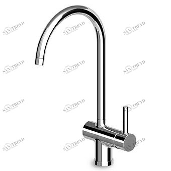 ZP6284 Смеситель для мойки однорычажный с поворотным изливом, аэратором, гибкими шлангами. Zucchetti Pan 