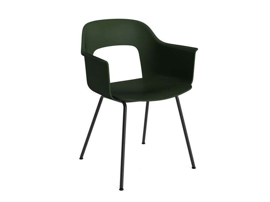 Полипропиленовый стул с подлокотниками с открытой спинкой Hay макет ARCH-00062765 - Вид №5