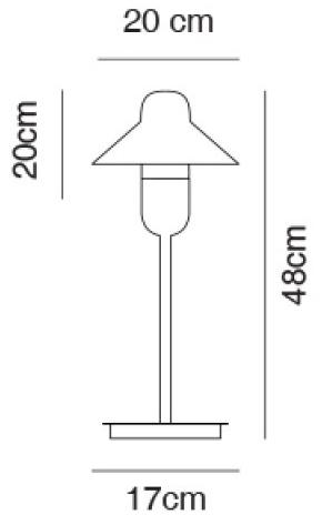 Alma light Светодиодная настольная лампа из железа Capsulehat 2520 - Вид №6