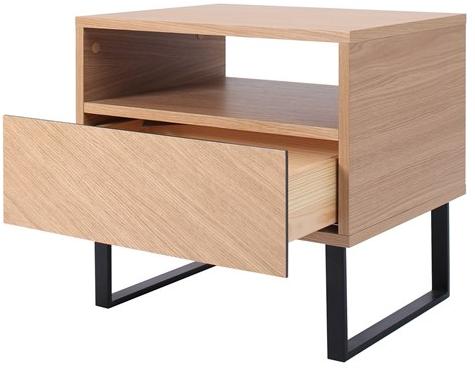 Heavens Прямоугольная прикроватная тумба из лакированного дуба с ящиками Leila sun-id-1385068 - Вид №2