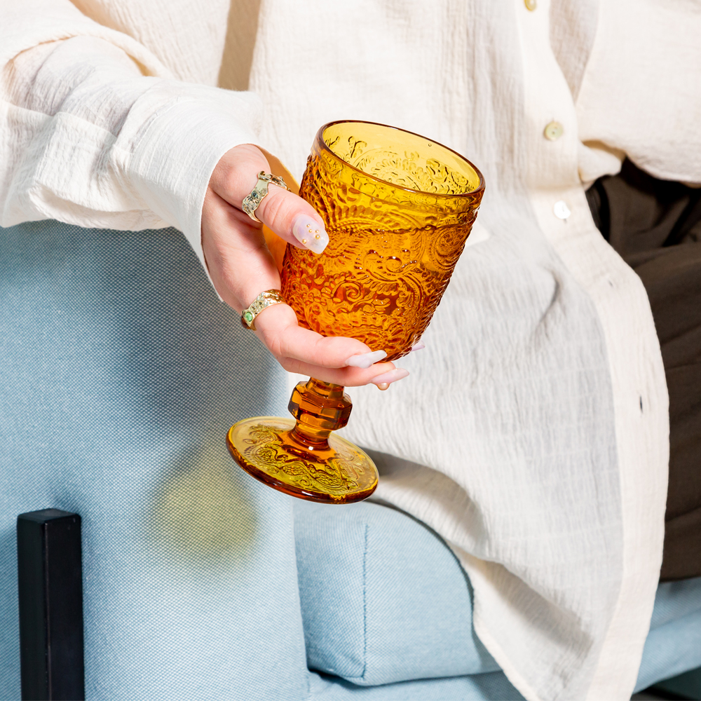 21091711 Комплект бокалов «Пэйсли» (6 штук, янтарь) Object Desire Светский прием  - Вид №11