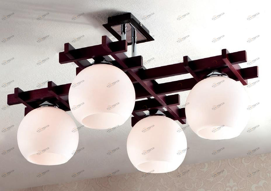 Потолочная люстра Citilux Нарита CL114141 CITILUX НАРИТА КОРИЧНЕВЫЙ 182350 Белый 