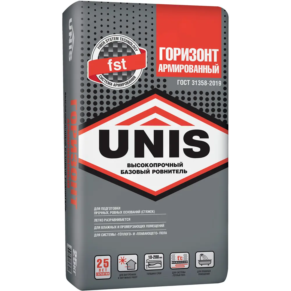 Unis Горизонт: Усиленный ровнитель для пола с армирующими волокнами 18636664 STLM-0011817